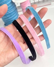 Pink Blue Black Purple Velvet