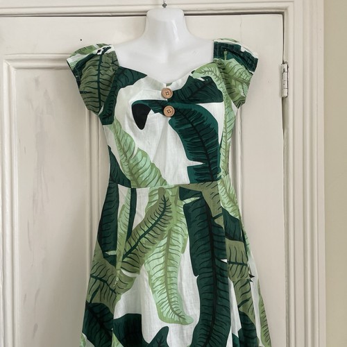 Collectif leaf print dress - collectif,