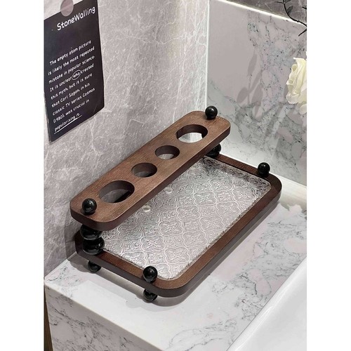 Space saving wooden toothbrush - saving,