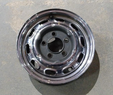 An original Lemmerz chrome steel wheel dated 4/65 for Porsche 911/912/356c model