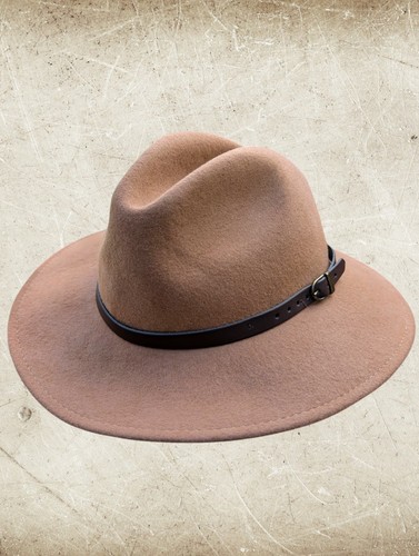 Crushable fedora hat - 100%, wool