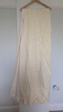 Pair Of Fully Lined Creme Rectella Curtains With Tiebacks
