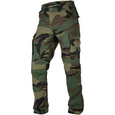 PENTAGON BDU 2.0 PANTS TACTICAL ARMY HUNTING RIPSTOP MENS TROUSERS WOODLAND CAMO