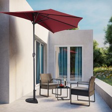 Garden Half Parasol with Pole