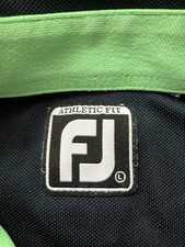 Footjoy Men’s Athletic Fit Polo Shirt Size Large Golf Striped