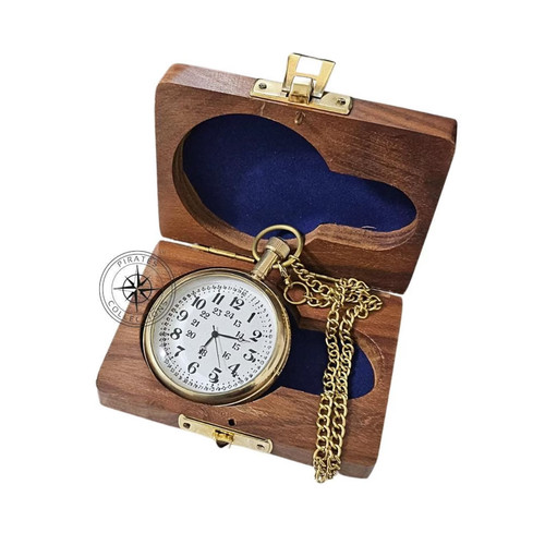Vintage brass pocket watch - pocket,