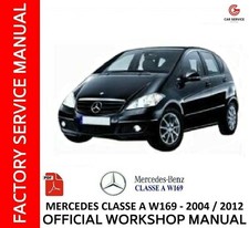 MERCEDES A-CLASS W169 2004/2012 WORKSHOP MANUAL REPAIR SERVICE WIRING DIAGRAMS
