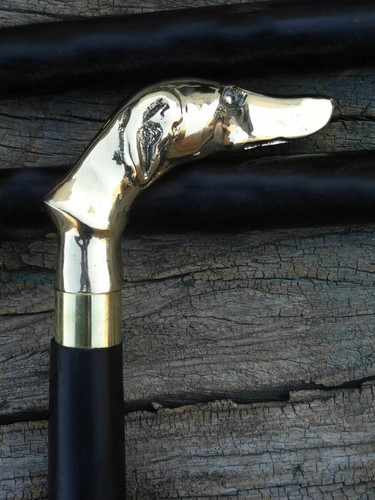Dog handle wooden - dog,