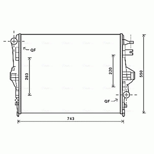 Radiator for touareg 0 - vw, 3.0