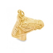9ct Yellow Gold Horse Head