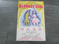 Bloomer Girl Fabray Brooks Wilson & Jarnac c 1945 Shubert Theatre Musical Flyer