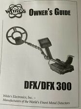 WHITES DFX DFX 300 METAL DETECTOR MANUAL INSTRUCTIONS NEXT DAY SHIPPING
