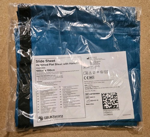 Blue hemmed flat slide sheet - blue,