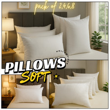 Pillows Bounce Back Hollowfiber Filled Hotel Quality Anti Allergenic Pack2,4,6,8