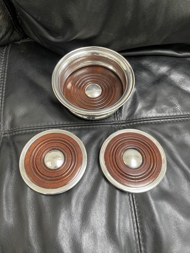 Sterling silver wine - silver, coasters