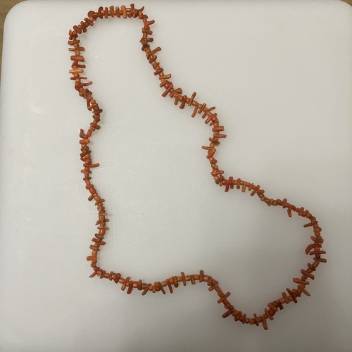 Vintage coral necklace orange - vintage, necklace,