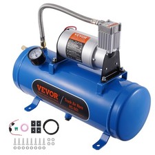 VEVOR 12V Air Compressor with 1.6 Gal/6L Tank Onboard Air Horn Compressor System