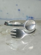 Spoon ring Vintage fork band