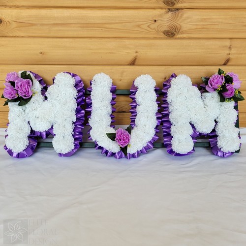 Mum funeral flowers artificial - mum,