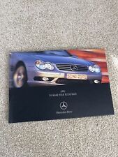 MERCEDES BENZ AMG 2001 UK Mkt HARDBACK Prestige Sales Brochure - SL55 CL55 S55