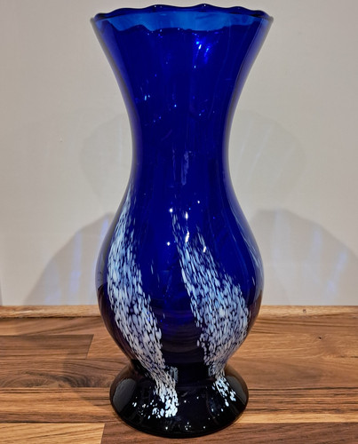 Large cobalt blue white - large, &