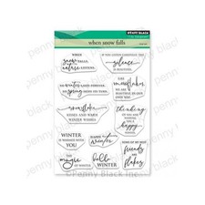 Penny black clear stamps - black,