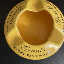 VERY RARE GRANT'S STAND FAST WHISKY ASHTRAY, MADE 1960'S  VERY GOOD CONDITION.