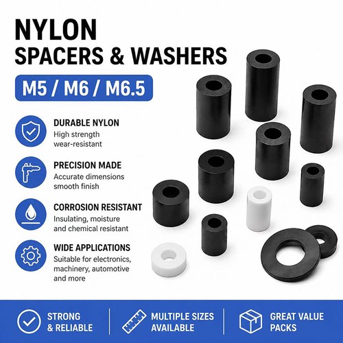 Nylon standoff plastic spacers - plastic,
