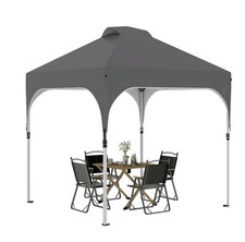 2.5x2.5m Garden Pop Up Tent, Gazebo with Bag. -Dark Grey 