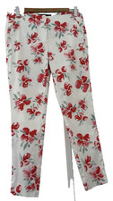 ZARA.  IVORY RED PRINT SUMMER
