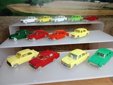 TRIANG MINIX VINTAGE CARS SILVER CHASIS X 13 ALL COMPLETE (RY9) 1