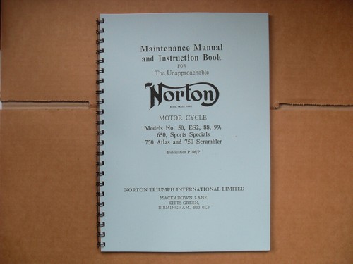 Norton maintenence manual - manual,