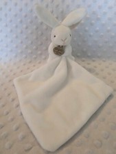 Doudou et Compagnie Paris  Rabbit Bunny White Comforter Saftey Blankie  