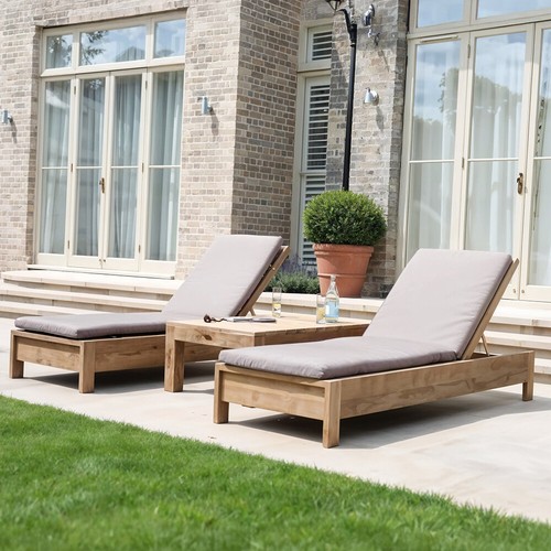 3pcs outdoor sun - sun, lounger