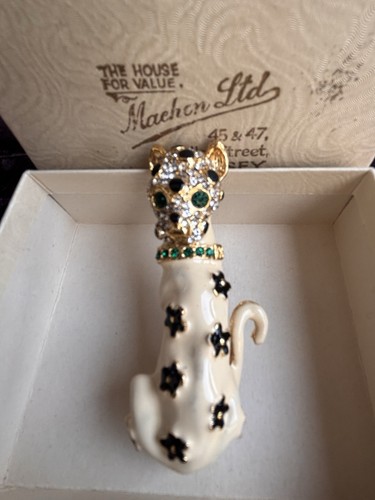 Vintage 1980s sphinx leopard - vintage,