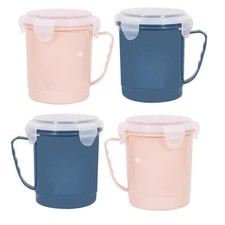 4x Microwave Soup Mugs with
