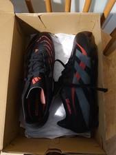 Adidas Black Red Predator Pro  Football Boots Men’s Size UK9.5  US 10  EU44