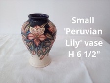 Moorcroft Pottery Peruvian Lily Vase 