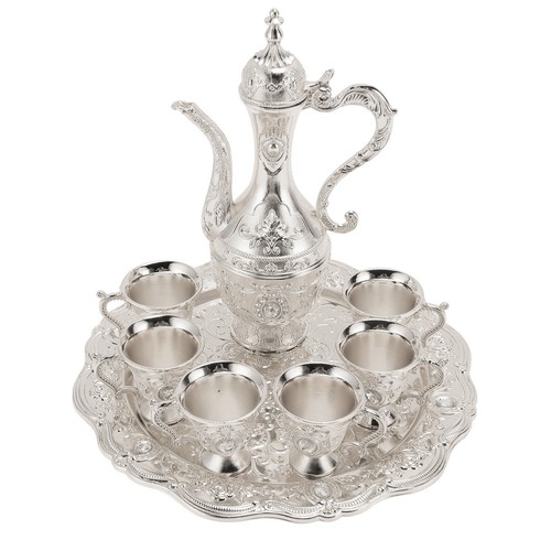 Turkish tea set - (silver,