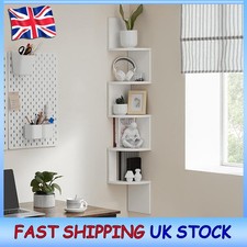 5-Tier Corner Shelf White