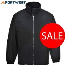 Portwest Work Jacket Light Shower Proof Work Fleece - Lined and Wind Proof SALE