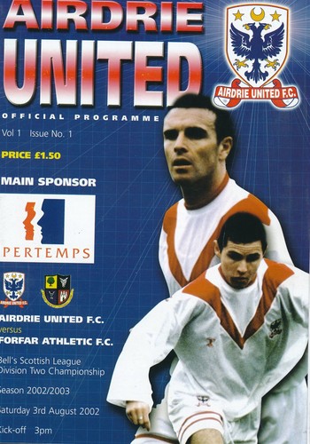 Airdrie united forfar 2002 - airdrie,