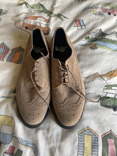 Martens beige suede brogue - dr,