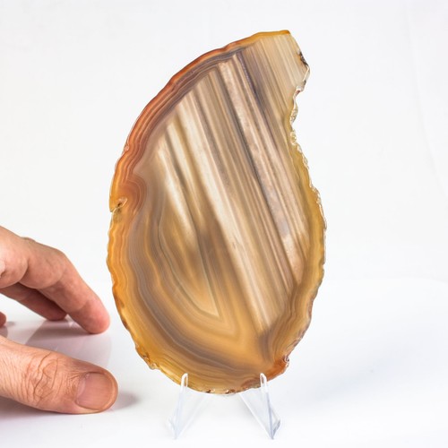 122g 137mm natural agate slice - 122g,