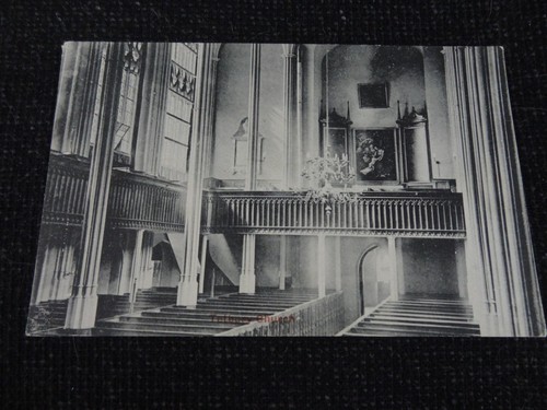 Tetbury church postcard - church,