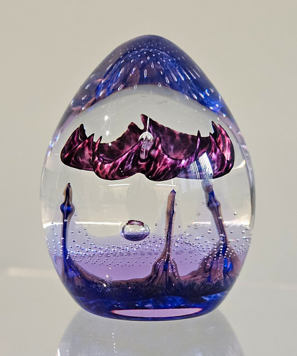 Caithness cinnabar glass - 'cinnabar',