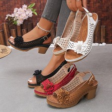 🔥Womens Mid Wedge Heel