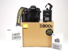 Nikon D800E Camera Body Only Generic Battery & MH-25 Charger Boxed