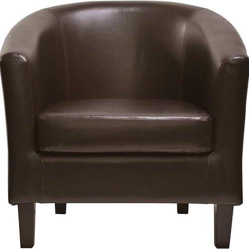 Faux leather tub - leather, chair