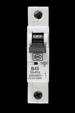 MK 45 AMP CURVE B 6kA MCB CIRCUIT BREAKER SENTRY 5945s